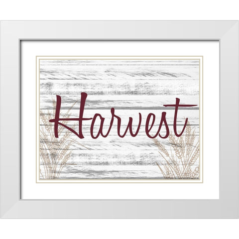 Harvest 2 White Modern Wood Framed Art Print with Double Matting by Allen, Kimberly