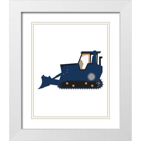 Build 3 White Modern Wood Framed Art Print with Double Matting by Allen, Kimberly