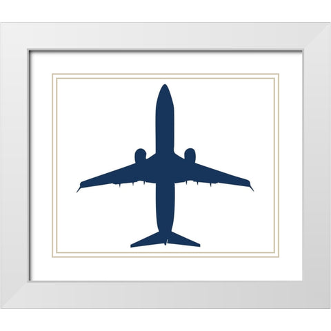 Lets Jet 2 White Modern Wood Framed Art Print with Double Matting by Allen, Kimberly