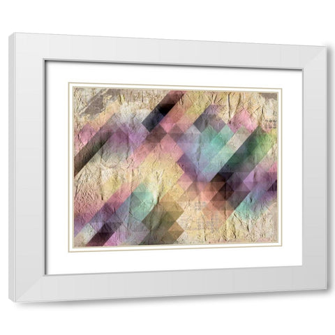 Color Code White Modern Wood Framed Art Print with Double Matting by Allen, Kimberly