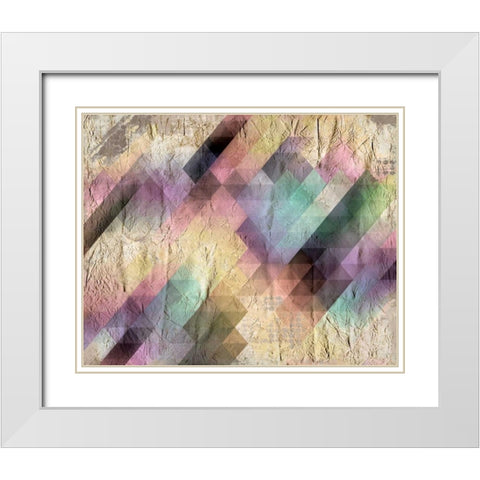 Color Code White Modern Wood Framed Art Print with Double Matting by Allen, Kimberly