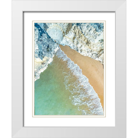 From Above White Modern Wood Framed Art Print with Double Matting by Allen, Kimberly