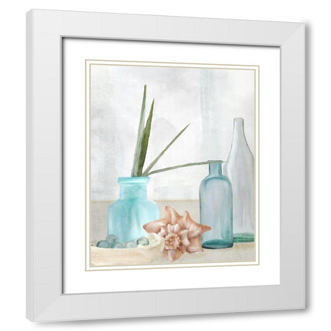 Seaside Escape 2 White Modern Wood Framed Art Print with Double Matting by Allen, Kimberly
