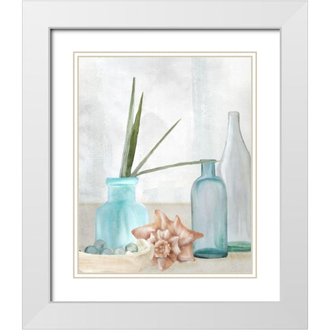 Seaside Escape 2 White Modern Wood Framed Art Print with Double Matting by Allen, Kimberly