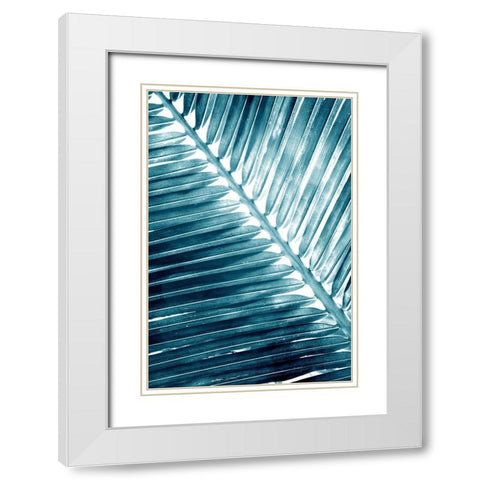 Tropical Blue 2 White Modern Wood Framed Art Print with Double Matting by Allen, Kimberly