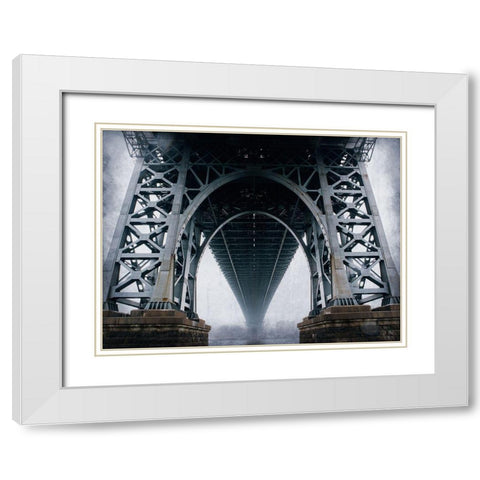 Bridge White Modern Wood Framed Art Print with Double Matting by Allen, Kimberly