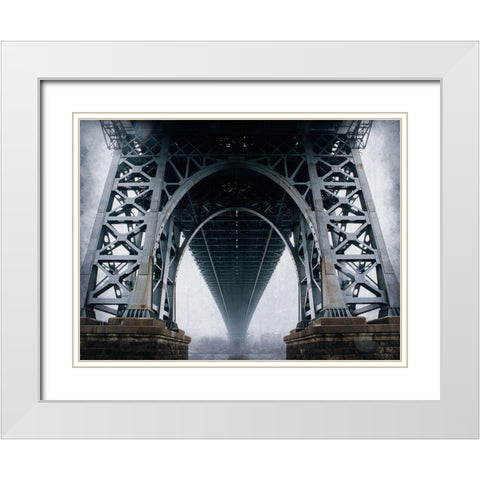 Bridge White Modern Wood Framed Art Print with Double Matting by Allen, Kimberly