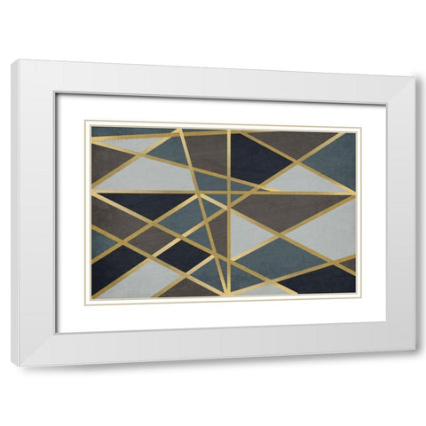 Maze White Modern Wood Framed Art Print with Double Matting by Kimberly, Allen