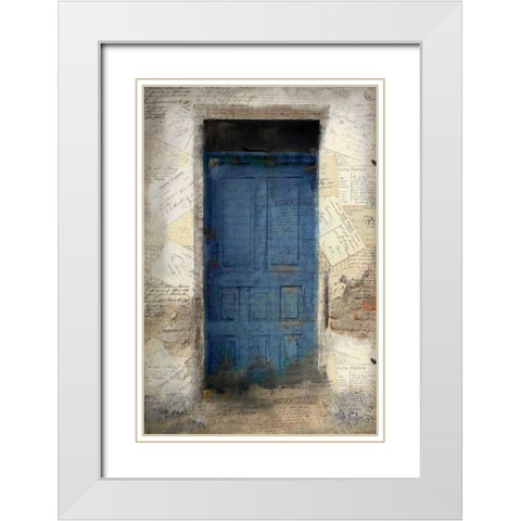 Doorway White Modern Wood Framed Art Print with Double Matting by Allen, Kimberly
