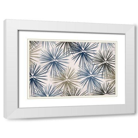 Burst 2 White Modern Wood Framed Art Print with Double Matting by Kimberly, Allen