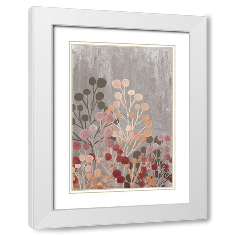 Garden 1 White Modern Wood Framed Art Print with Double Matting by Allen, Kimberly