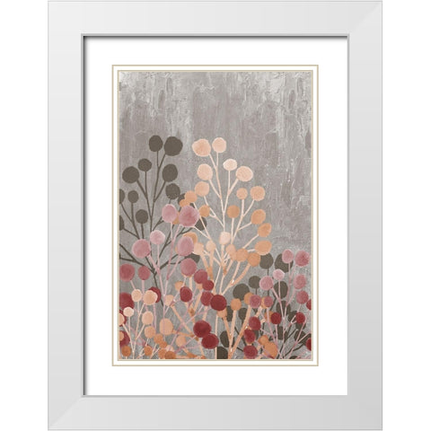 Garden 1 White Modern Wood Framed Art Print with Double Matting by Allen, Kimberly
