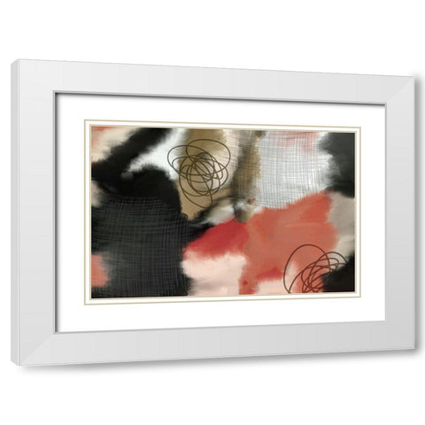 In Motion White Modern Wood Framed Art Print with Double Matting by Kimberly, Allen