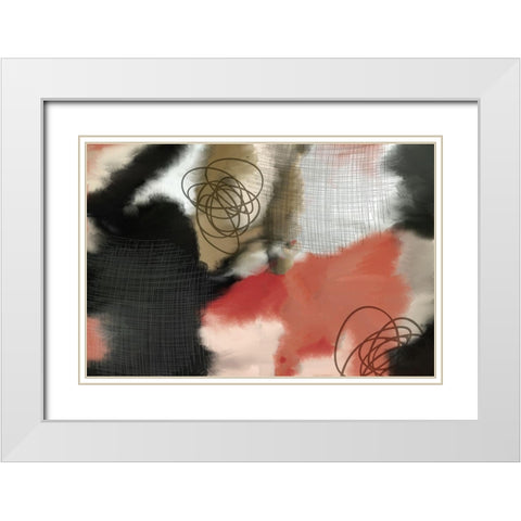 In Motion White Modern Wood Framed Art Print with Double Matting by Kimberly, Allen