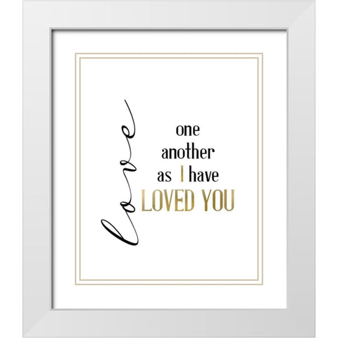 Infinite Love White Modern Wood Framed Art Print with Double Matting by Allen, Kimberly