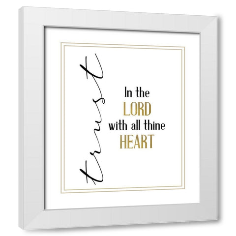 All Trusting White Modern Wood Framed Art Print with Double Matting by Allen, Kimberly