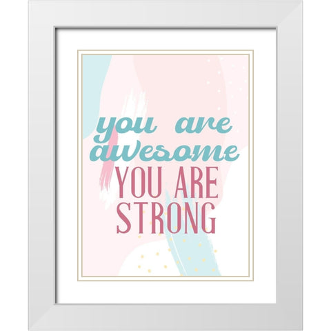 Positive Affirmations 2 White Modern Wood Framed Art Print with Double Matting by Allen, Kimberly