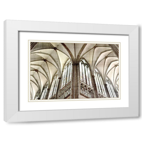 Arch 2 White Modern Wood Framed Art Print with Double Matting by Allen, Kimberly