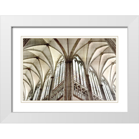 Arch 2 White Modern Wood Framed Art Print with Double Matting by Allen, Kimberly