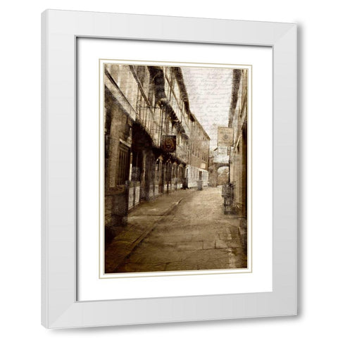 City Light 2 White Modern Wood Framed Art Print with Double Matting by Allen, Kimberly