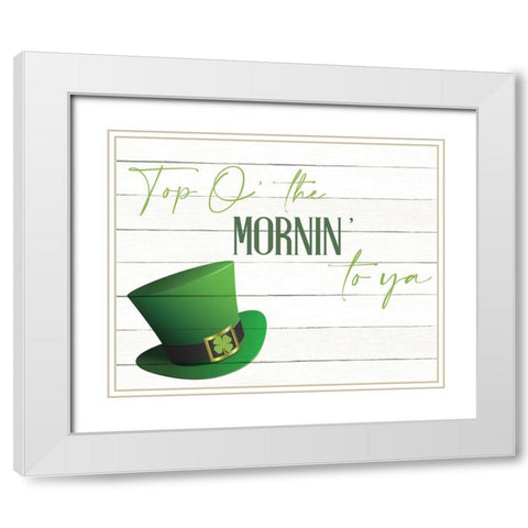 Top of the Mornin White Modern Wood Framed Art Print with Double Matting by Allen, Kimberly