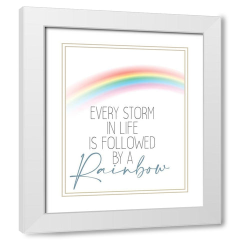 Every Storm White Modern Wood Framed Art Print with Double Matting by Allen, Kimberly