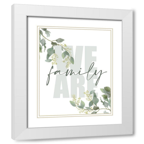 We Are White Modern Wood Framed Art Print with Double Matting by Allen, Kimberly