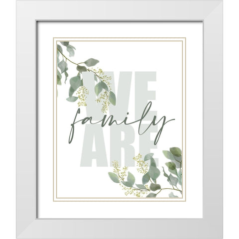 We Are White Modern Wood Framed Art Print with Double Matting by Allen, Kimberly
