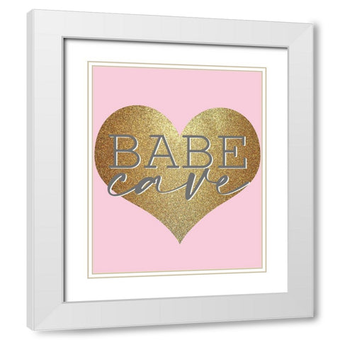 Fashionista 4 White Modern Wood Framed Art Print with Double Matting by Allen, Kimberly