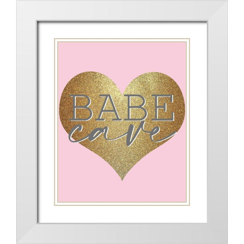 Fashionista 4 White Modern Wood Framed Art Print with Double Matting by Allen, Kimberly