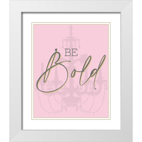 Fashionista 10 White Modern Wood Framed Art Print with Double Matting by Allen, Kimberly