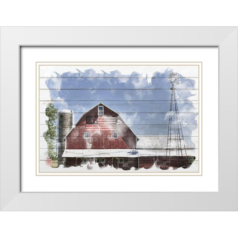 Heartland White Modern Wood Framed Art Print with Double Matting by Allen, Kimberly