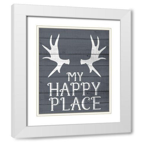 Lake House 8 White Modern Wood Framed Art Print with Double Matting by Allen, Kimberly