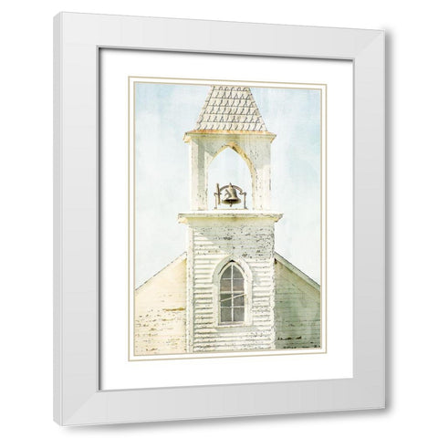 Steeple White Modern Wood Framed Art Print with Double Matting by Allen, Kimberly