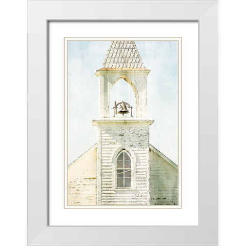 Steeple White Modern Wood Framed Art Print with Double Matting by Allen, Kimberly