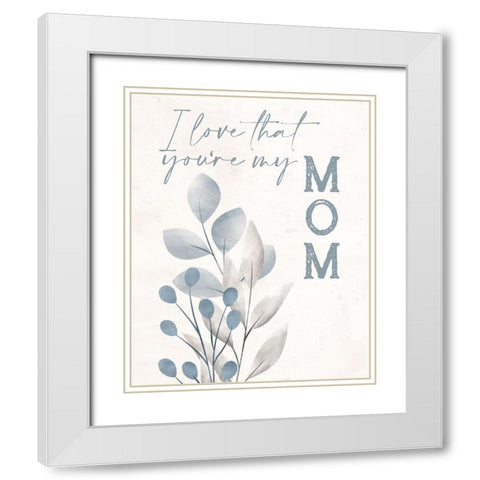 I Love That White Modern Wood Framed Art Print with Double Matting by Allen, Kimberly
