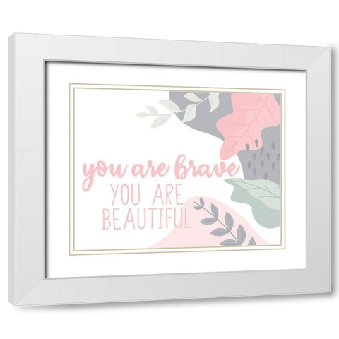 Affirmations 2 White Modern Wood Framed Art Print with Double Matting by Allen, Kimberly