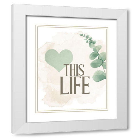 Choose Happy 2 White Modern Wood Framed Art Print with Double Matting by Allen, Kimberly