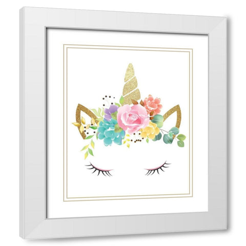 Queen 2 White Modern Wood Framed Art Print with Double Matting by Allen, Kimberly