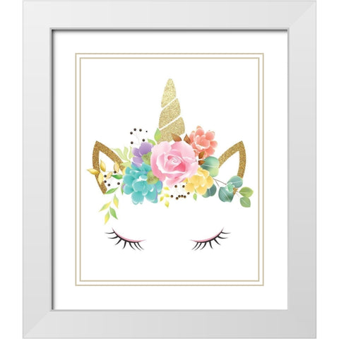 Queen 2 White Modern Wood Framed Art Print with Double Matting by Allen, Kimberly