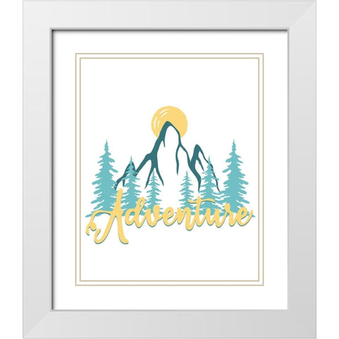 Explore Little Man 3 White Modern Wood Framed Art Print with Double Matting by Allen, Kimberly