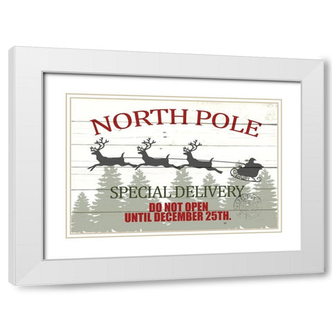 Special Delivery White Modern Wood Framed Art Print with Double Matting by Allen, Kimberly