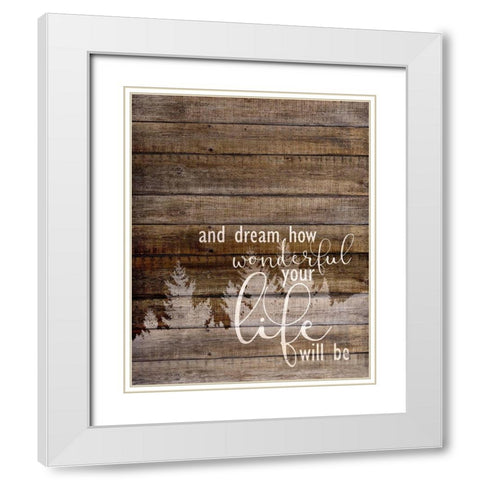 Goodnight Angel 2 White Modern Wood Framed Art Print with Double Matting by Allen, Kimberly