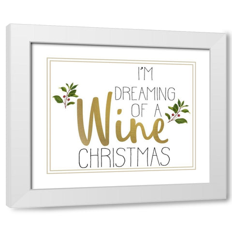 Christmas Cheer 3 White Modern Wood Framed Art Print with Double Matting by Allen, Kimberly