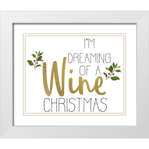 Christmas Cheer 3 White Modern Wood Framed Art Print with Double Matting by Allen, Kimberly