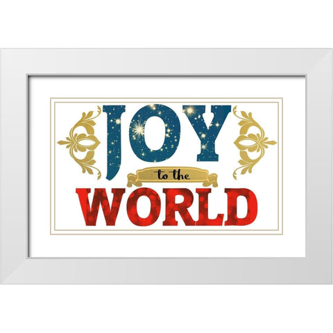 Christmas Night 2 White Modern Wood Framed Art Print with Double Matting by Allen, Kimberly