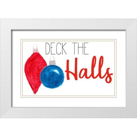Christmas Time 3 White Modern Wood Framed Art Print with Double Matting by Allen, Kimberly