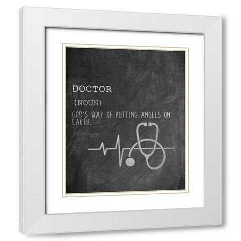 A Doctor White Modern Wood Framed Art Print with Double Matting by Allen, Kimberly