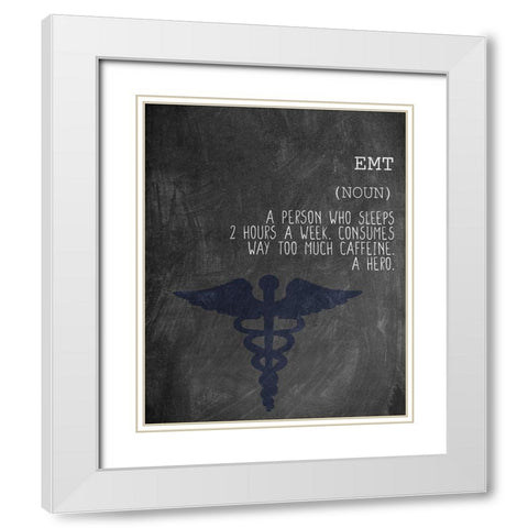 A EMT White Modern Wood Framed Art Print with Double Matting by Allen, Kimberly