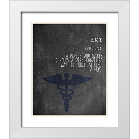 A EMT White Modern Wood Framed Art Print with Double Matting by Allen, Kimberly